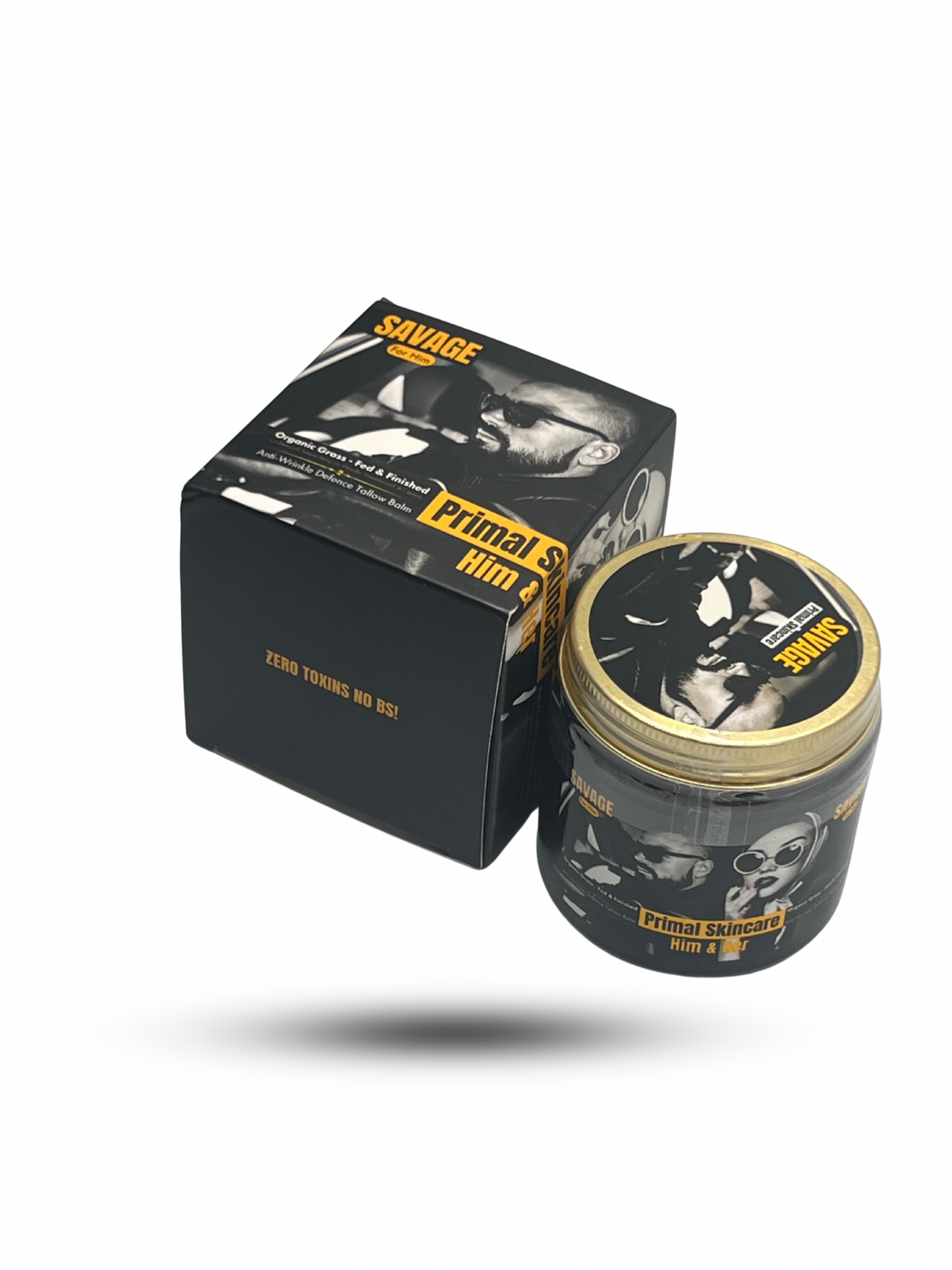 Savage Balm - Grass Whipped Tallow Balm 190g with Beeswax, Cedarwood, Castor Oil, Sandalwood, Cypress Oil, Fir Needle and Juniper Berries
