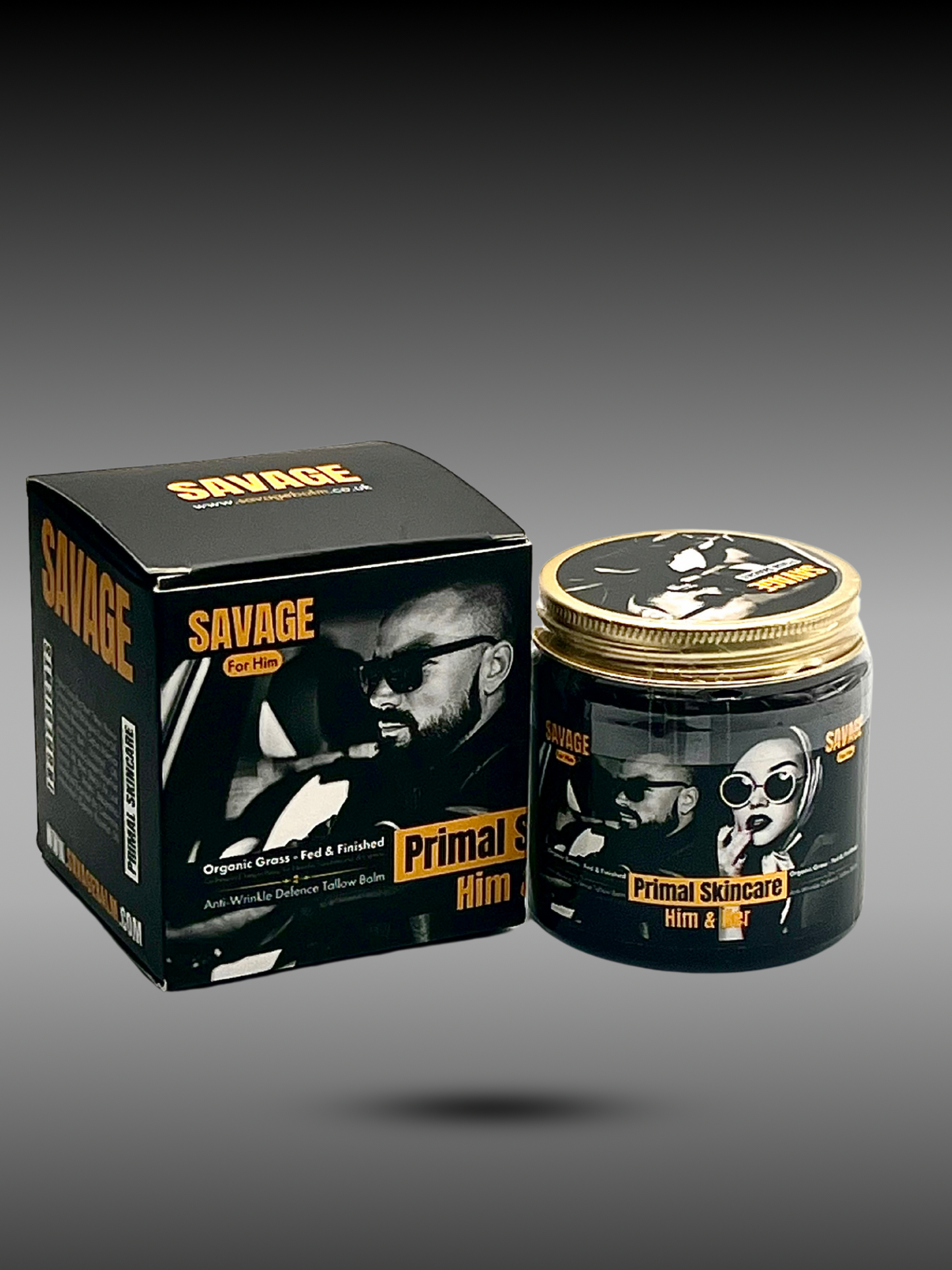 Savage Balm - Grass Whipped Tallow Balm 190g with Beeswax, Cedarwood, Castor Oil, Sandalwood, Cypress Oil, Fir Needle and Juniper Berries